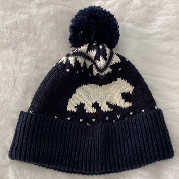 Bear Print Pom Pom Beanie - Picture 3 of 6